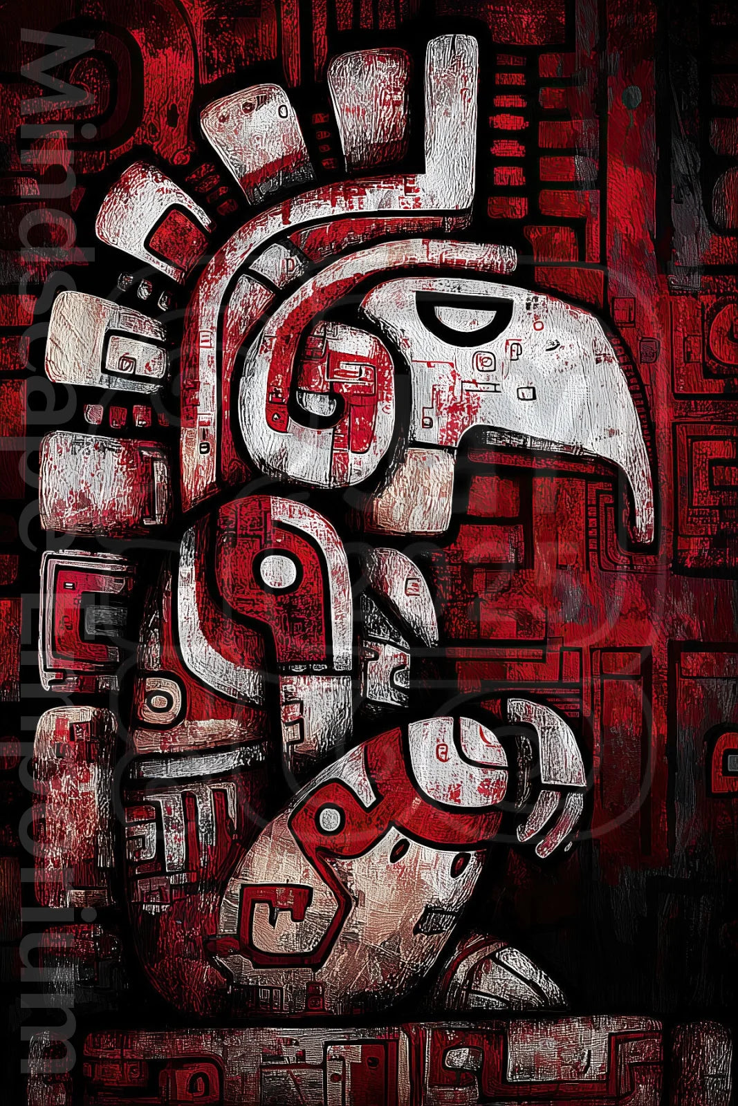Tribal mayan style wall art decor