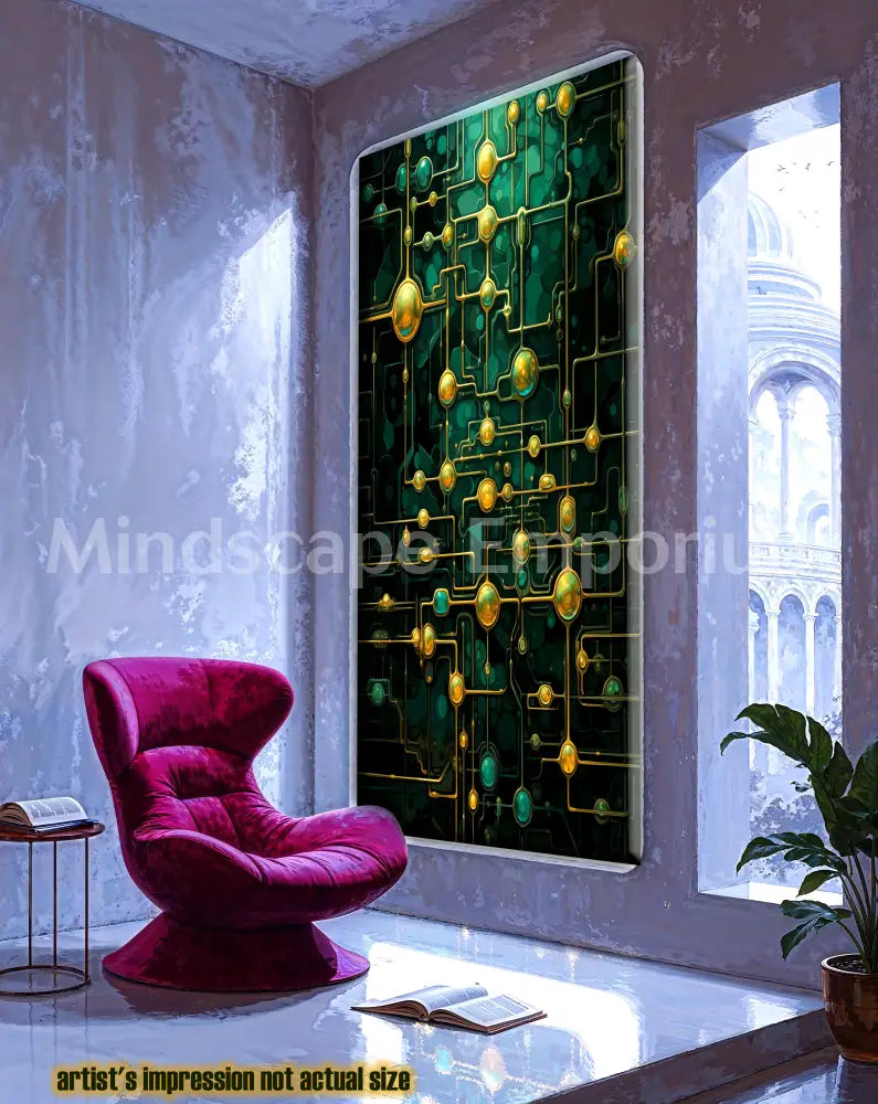 Golden Curcuits 70cm x 100cm, 27.6inches x 39.4inches / Print only Giclée