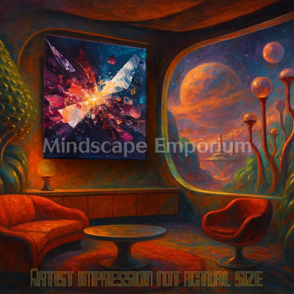Shattered MidNight Sunset 70cm x 100cm, 27.6inches x 39.4inches / Print only Giclée