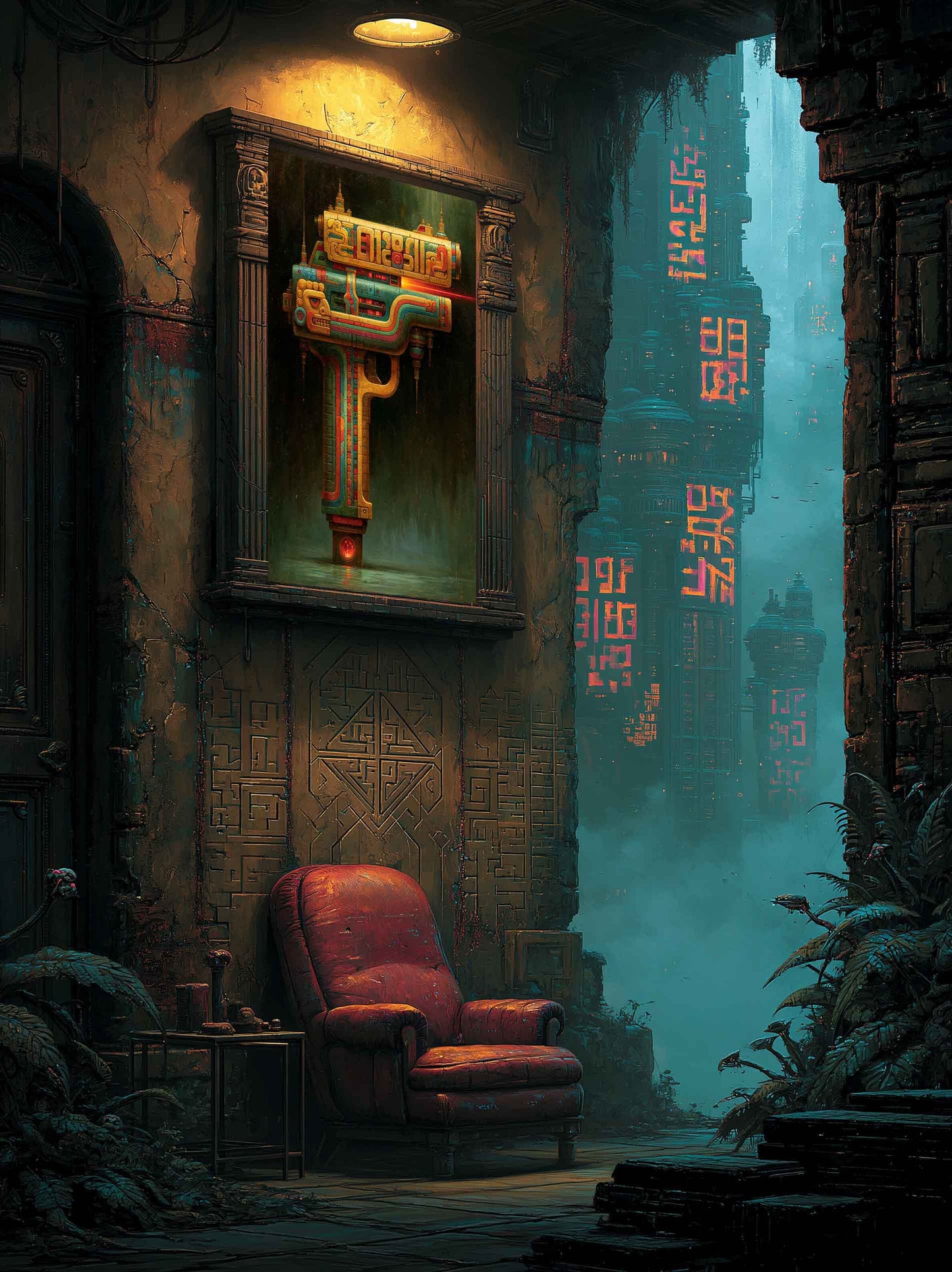 The Mighty Water Pistol of Mightiness | Speculative Relic Artwork