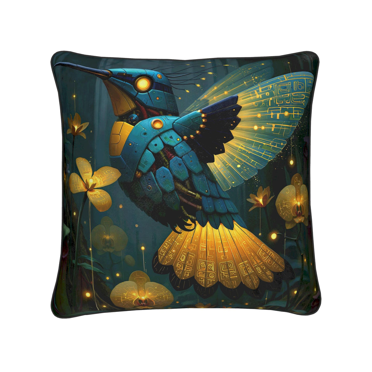 Archive Hummingbird | Machine Rainforest Cushion