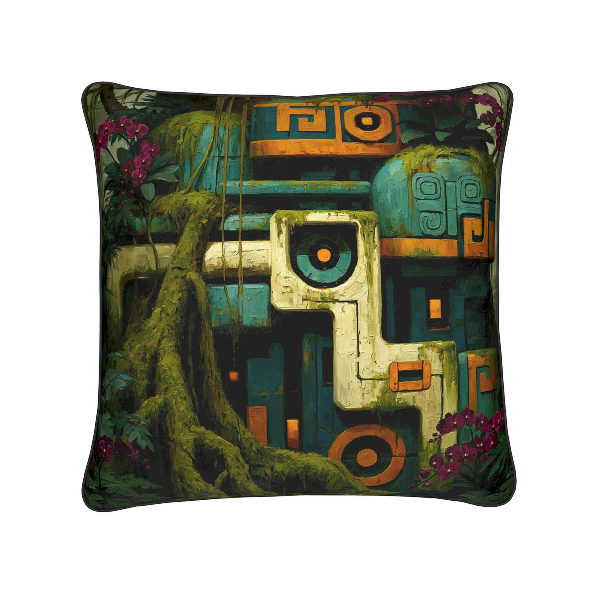 Archive Temple | Machine Rainforest Cushion