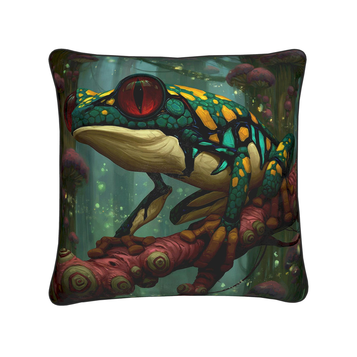 Archive tree Frog  | Machine Rainforest Cushion
