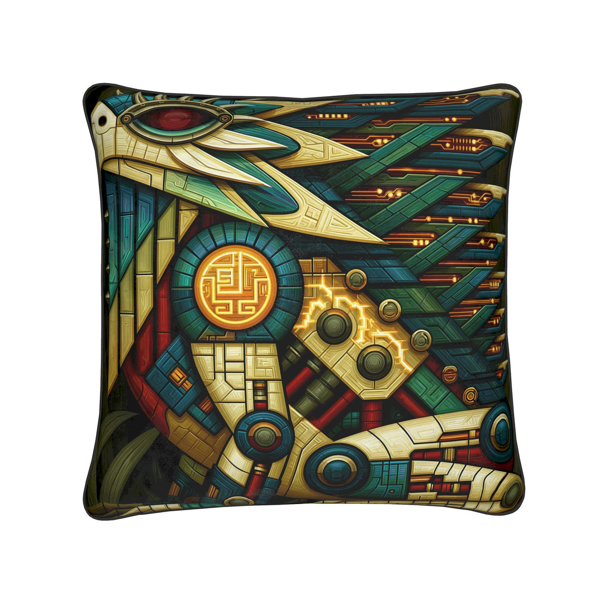Archive Signal Skinks | Machine Rainforest Cushion
