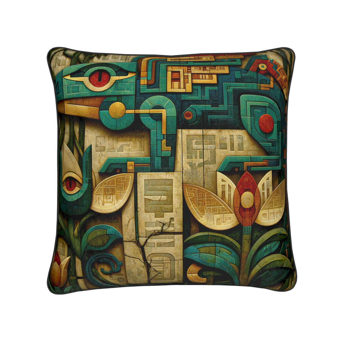 Signal Skink Relic | Machine Rainforest Cushion
