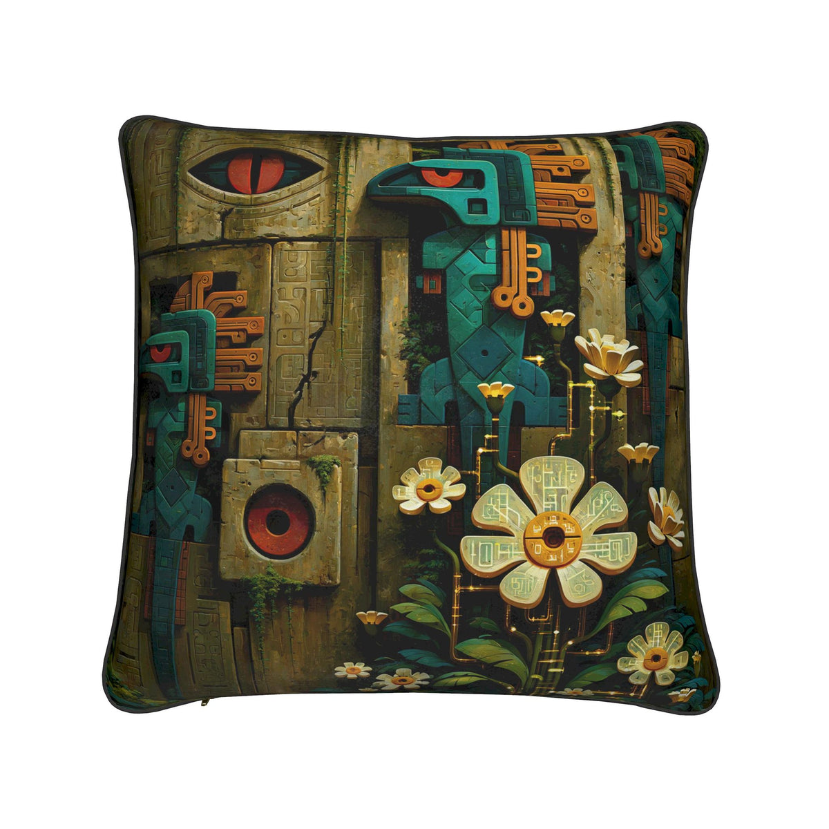 Signal Skink Relic | Machine Rainforest Cushion