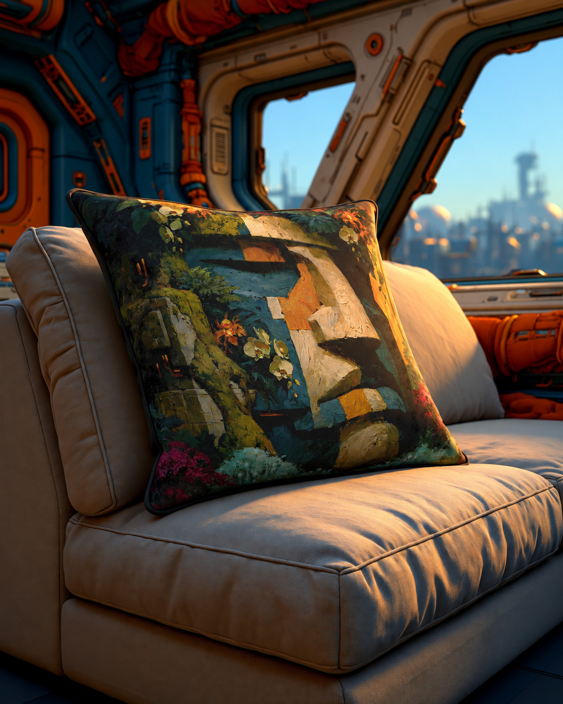 Archive Structure | Machine Rainforest Cushion