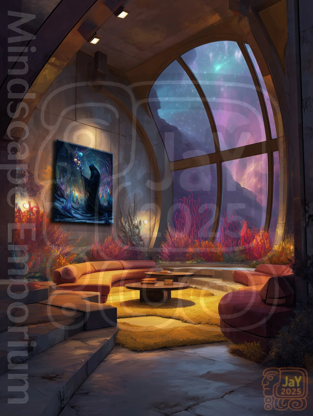 Celestial Channeler 70cm x 100cm, 27.6inches x 39.4inches / Print only Giclée.sci-fi inspired wall art print home decoration