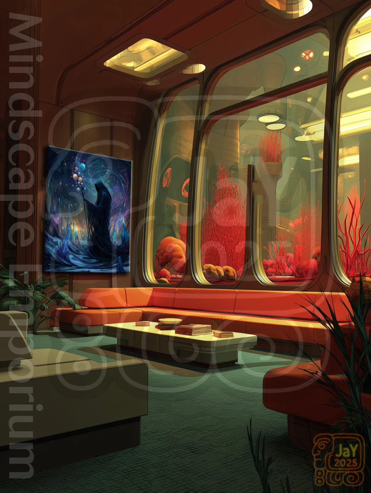 Celestial Channeler 70cm x 100cm, 27.6inches x 39.4inches / Print only Giclée.Fantasy digital art print for game room or study walls