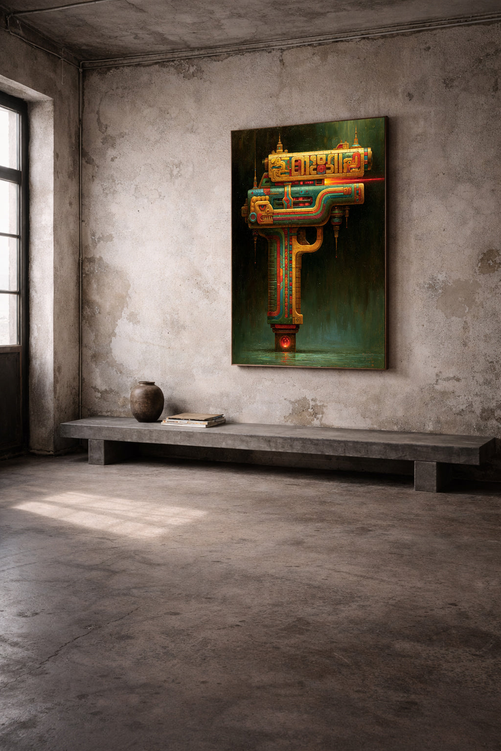 The Mighty Water Pistol of Mightiness | Speculative Relic Artwork