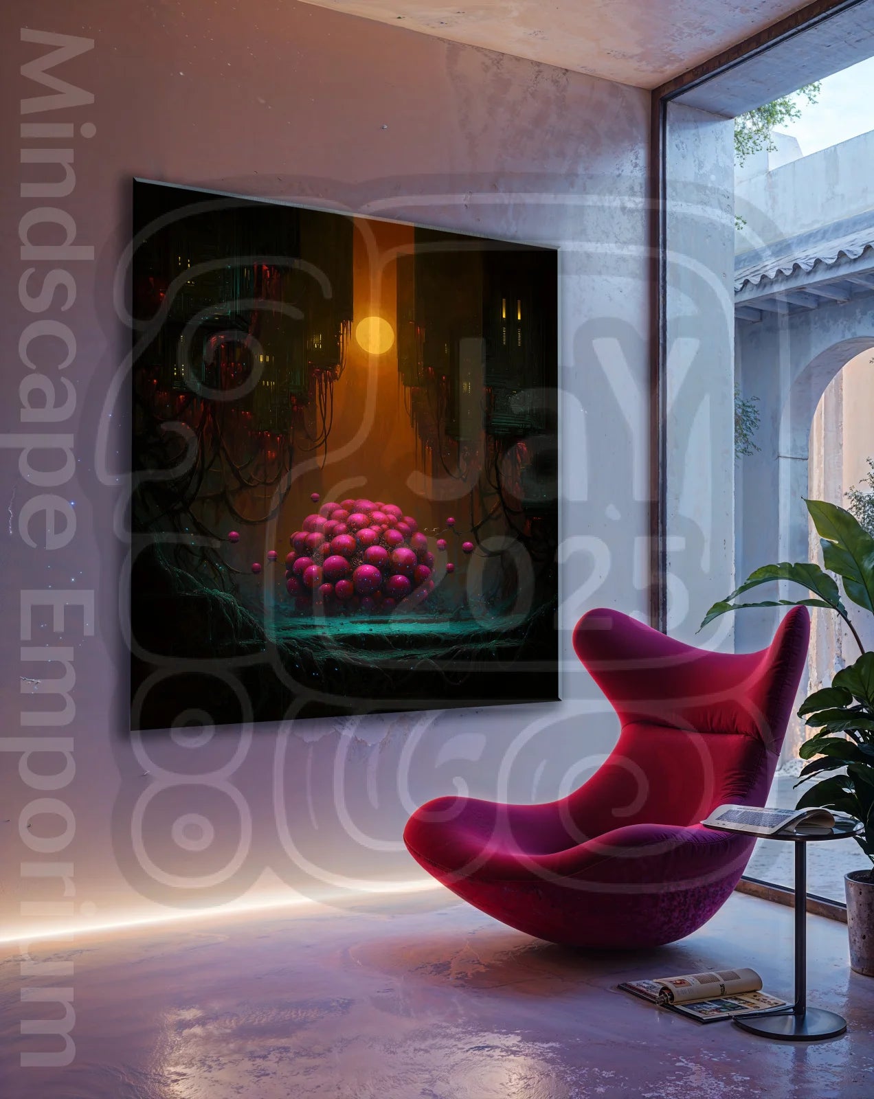 Core Awakening 70cm x 100cm, 27.6inches x 39.4inches / Print only .Cosmic wall decor digital art print for modern interiors
Giclée