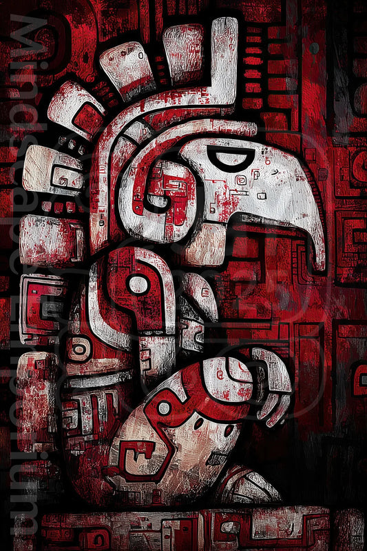 Tribal mayan style wall art decor