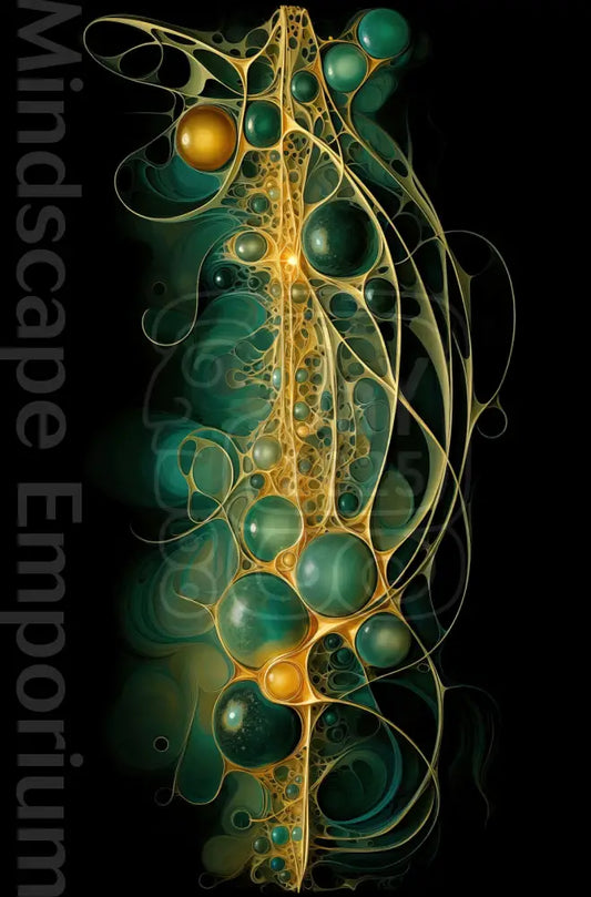 
Sci-fi inspired digital artwork – modern abstract wall print