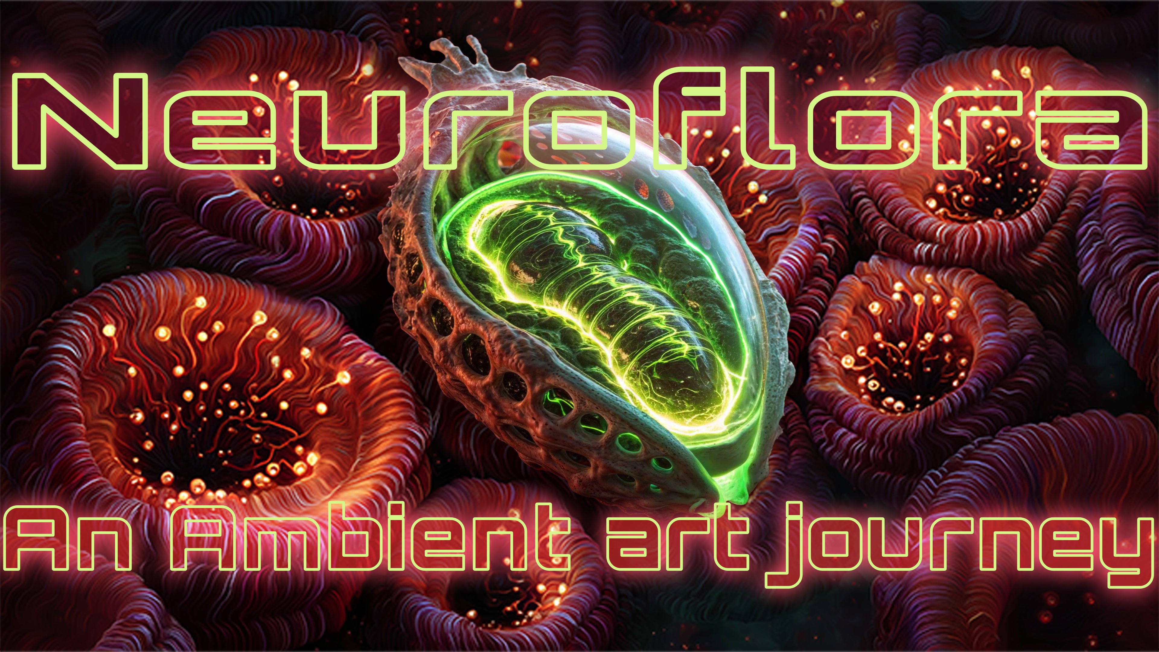 Load video: Welcome to Neuroflora, a surreal odyssey through the living mind. This 4K psychedelic visual feast dives into a garden of bioluminescent neural flora, where synapses bloom like alien orchids and cosmic tendrils pulse with life.