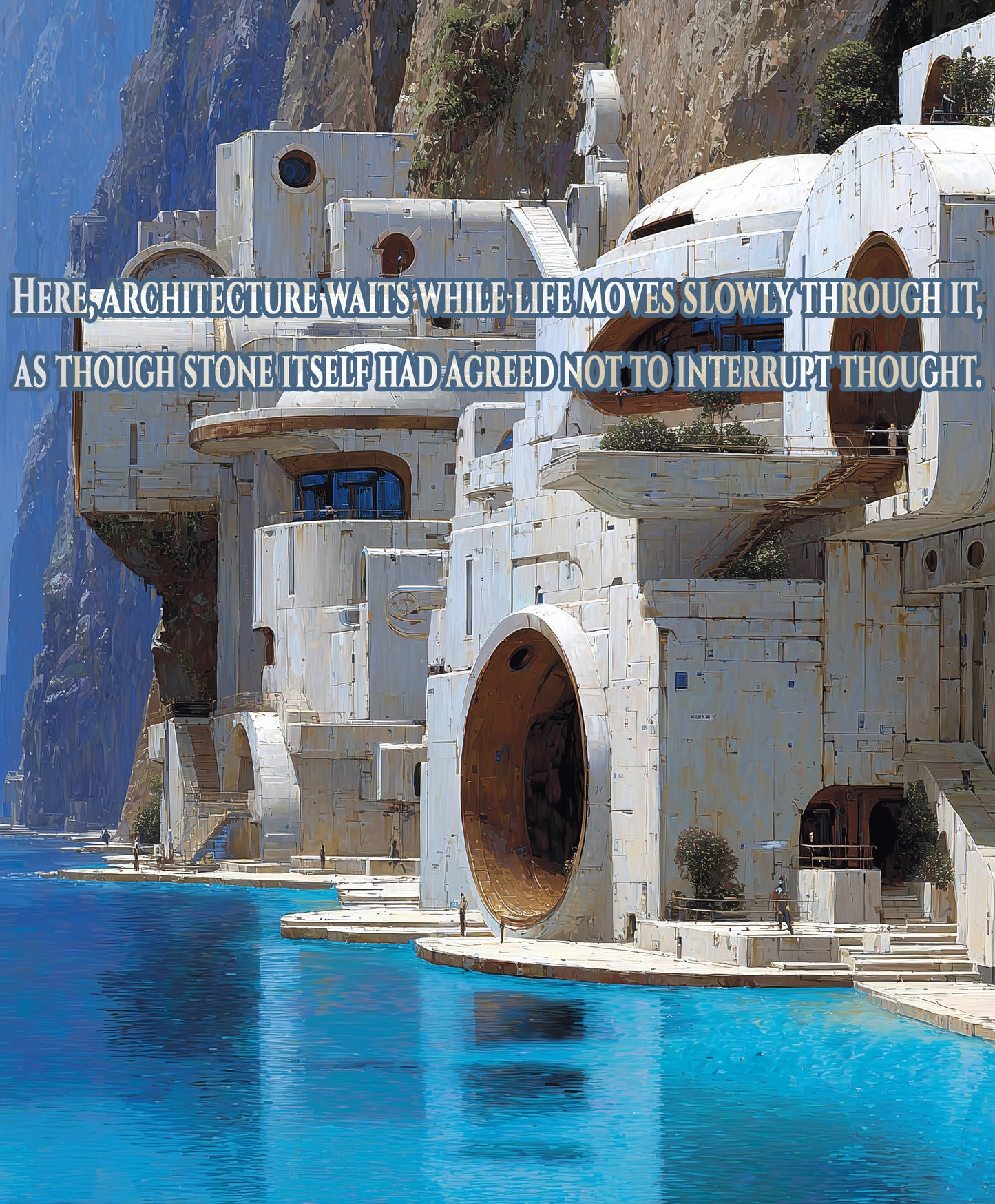 Aegeon Blue Circuit Bloom | Futuristic Botanical Wall Art Print