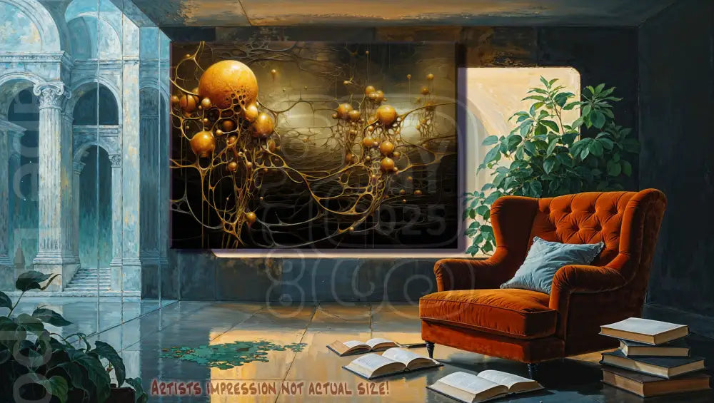 Fantasy digital art print for game room or study walls.Giclée
