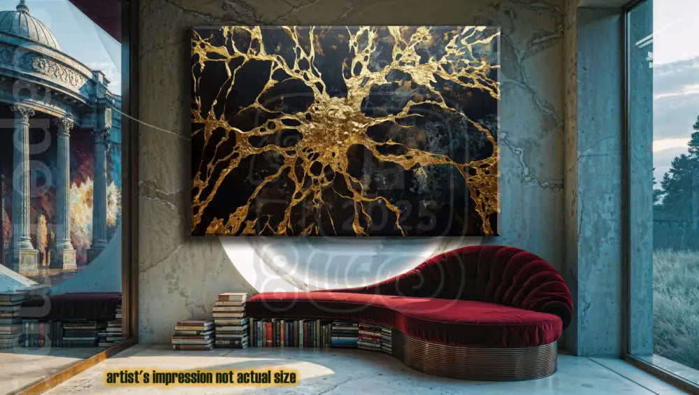 Golden Splash 70cm x 100cm, 27.6inches x 39.4inches / Print only Giclée