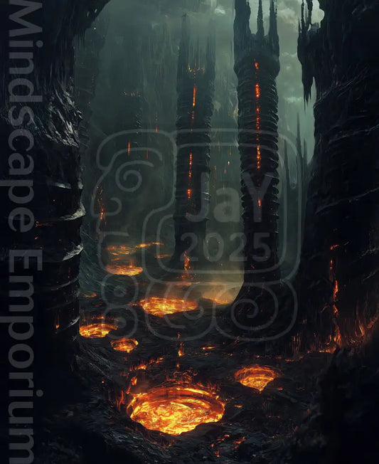 
Futuristic visionary wall art print for loft or apartment