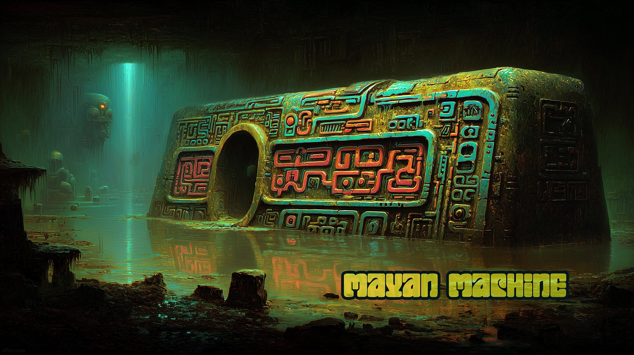 Load video: Mayan Machine is a 2-hour digital ambient art film