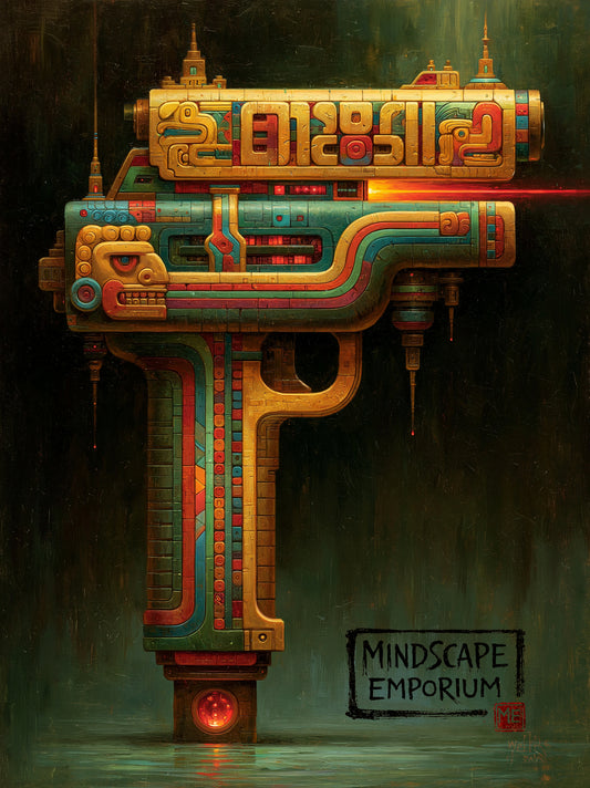 The Mighty Water Pistol of Mightiness | Speculative Relic Artwork