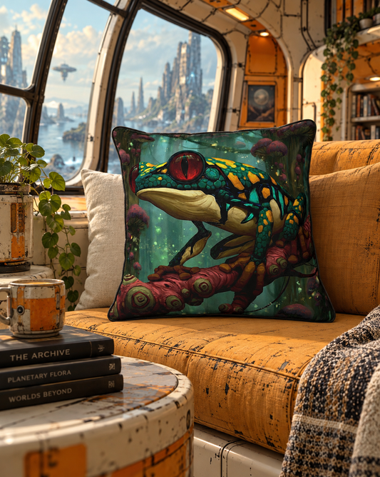 Archive tree Frog  | Machine Rainforest Cushion