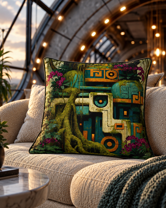 Archive Temple | Machine Rainforest Cushion