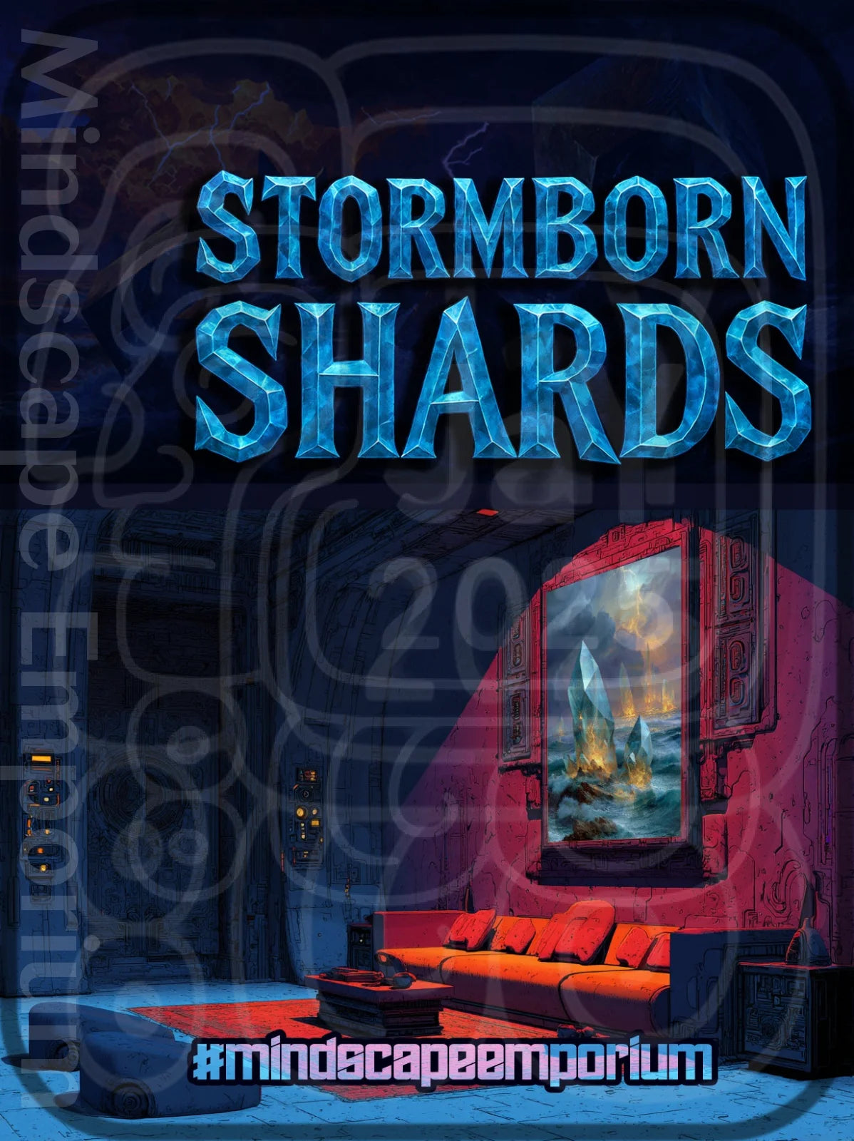 Stormborn Shards 70cm x 100cm, 27.6inches x 39.4inches / Print only Giclée.spiritual crystals hum