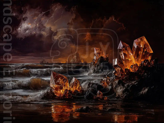 Contemporary surreal artwork wall print for office design