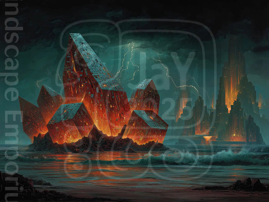Metaphysical artwork poster print for spiritual spaces